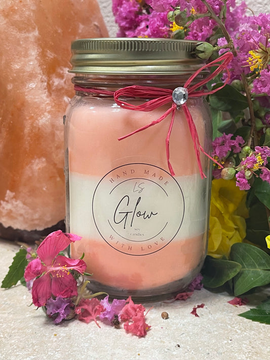 Pomegranate LS Glow soy candle